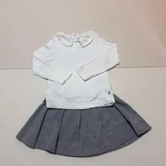 プチバトー　長袖Tシャツ、スカートセット　3ans95cm