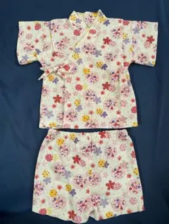 ベビー甚平 80サイズ 花柄