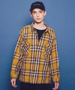 MONKEY TIME HEAVY TWILL CHECK CPOシャツ