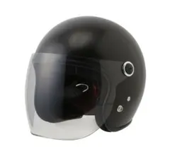 RIDEZシュガーライズレディースジェットヘルメットビビアンマットブラックのサムネイル