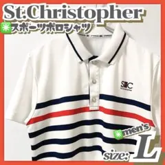 美品✳️St.Christopher『ポロシャツ メンズ』スポーツ ゴルフ テニス