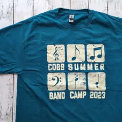 アメリカ古着　音楽　音符　アメカジ　プリント　Tシャツ ギルダン