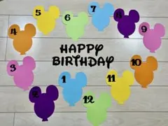 お誕生日表◎バルーン型