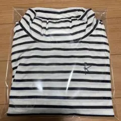 新品タグなし　KUMIKYOKU ストライプ ハイネック Tシャツ 120