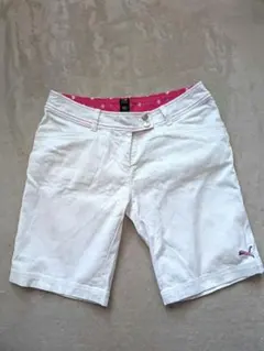 Puma レディース ゴルフ ハーフパンツ ショートパンツ ホワイト 白 M