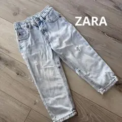 ZARA ライトブルーダメージパンツ 12-18M