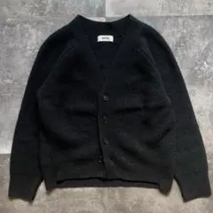 ZUCCA メリノウール ニットカーディガン / ボレロ 黒 ブラック