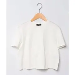 GLOSS PONTE EASY CROP TEE セオリークロップドT