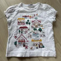 familiar イラストプリント Tシャツ