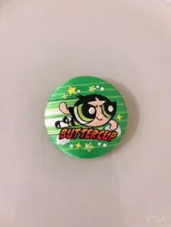 パワーパフガールズ 刺繍缶バッジ バターカップ