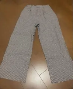 LOWRYS FARM ギンガムチェック カジュアルパンツ