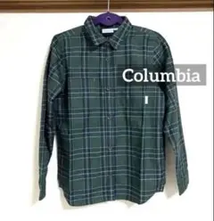 コロンビア　Columbia　長袖シャツ 緑系チェック柄