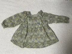 【Cottoli】90cm花柄長袖ブラウス