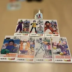 ドラゴンボールZ 丸亀製麺　うどん札7枚・ピックセット