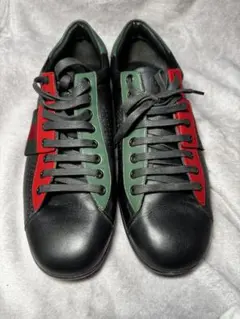 GUCCI ファラサーレザースニーカー 27㎝ ブラック ミケーレ期 10s 