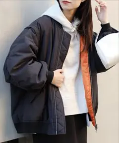 CIAOPANIC TYPY 2WAYボリュームスリーブMA-1 ブラック