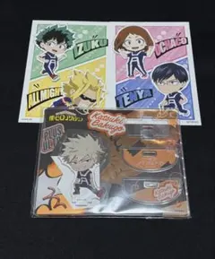 ヒロアカ　ゆらゆらアクリルスタンド　運動準備ver 爆豪勝己　ポストカード