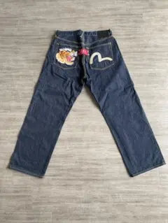新品未使用　XLサイズ　EVISU　スカジャン　虎　刺繍　ホワイト×ブラック EVISUスカジャン 虎 刺繍 ホワイト×ブラック 2025年最新】EVISU