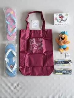 【レトログッズ】JAL リゾッチャ ぬいぐるみ ビーチサンダル ゴルフボールのサムネイル