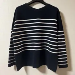 UNTITLED 春物ストライプニット 0サイズ