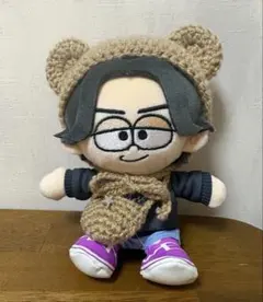 timelesz菊池風磨　ぬい服　くま耳帽子　 メンカラ　紫色　タムぬい