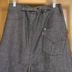 Levi's ダークグレー ロングスカート 後ろベルト次 デニムロングスカートのサムネイル