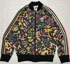 希少USA製】Jams World リバーシブル レーヨン ブルゾン 総柄 黒