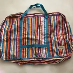 LOGOS ストライプバッグ 大容量