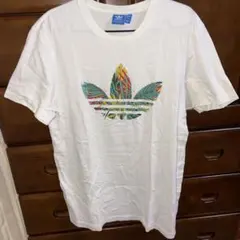 adidas ホワイト Tシャツ 2XL