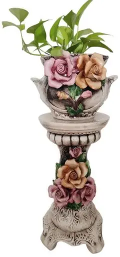 イタリア製ヴェローナ陶器花台 - メルカリ