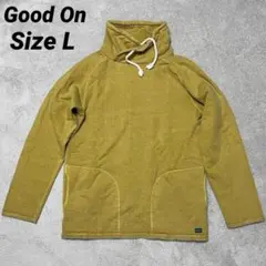 グッドオン スウェット トレーナー マスタード 黄色 ハイネック L