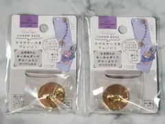スマホチャームベース　2個セット　ゴールドのサムネイル