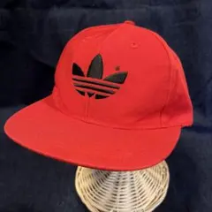 adidas トレフォイル キャップ レッド ビンテージ 90s