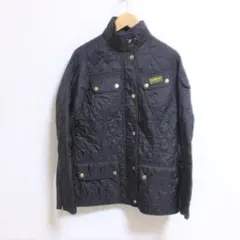 Barbour　バブアー　黒　キルティング　ジャケット　コート　■　T265のサムネイル