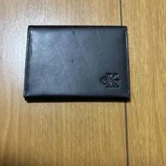 Calvin Klein 黒 二つ折り定期入れ