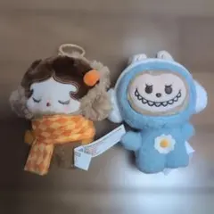 POP BEAN Fluffy & Cozy シリーズ ぬいぐるみペンダント２点