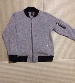 グレー ジップアップジャケット