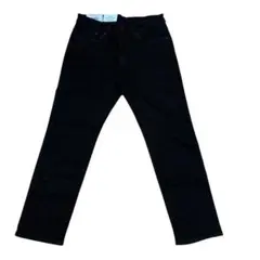 H&M ブラックデニム 新品　メンズ レギュラーフィット 黒 ジーンズ　W32