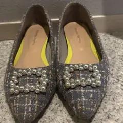 オリエンタルトラフィック　ツイードビジュー付き　パンプス　38