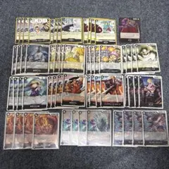 ONE PIECE ワンピース カード セミ 4コン 黒 デッキ セット ②のサムネイル