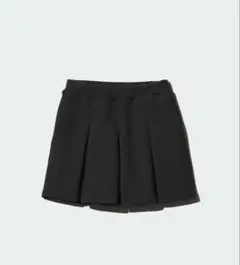 ユニクロ　UNIQLO 黒　160 GIRLS ドライスウェットミニスコート