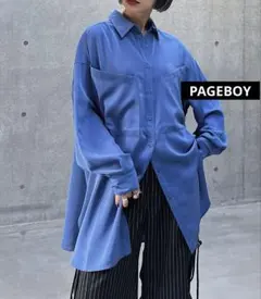 【PAGEBOY】 トロミBIGポケットシャツ　フリーサイズ