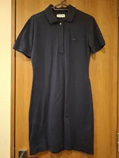 LACOSTE ポロワンピース 36 Mサイズ ネイビー