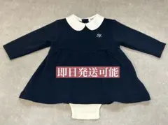 【美品】petitmain × POLOBaby 襟付きロンパース 70cm