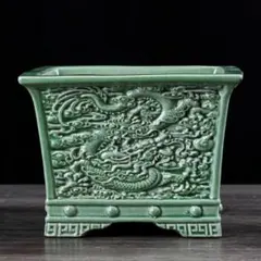 盆栽鉢 牡丹青磁鉢 山野草鉢 多肉植物 植木鉢 小品大品盆栽鉢 陶器鉢