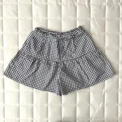 GU ギンガムチェック キュロット 130