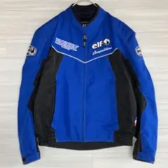 【美品】 elf エルフ メッシュ バイク レーシング ジャケット プロテクター