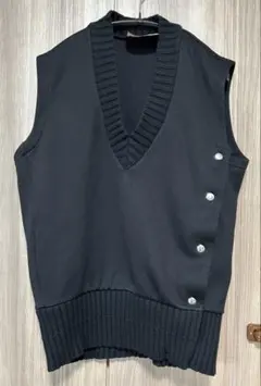 むっちゃんPLAN C プランシー サイドボタン ベスト 36 ブラック FALL WINTER 2023 – Plan C（プラン シー）公式オンラインストア