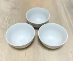 白　小鉢　陶器　白色　3点まとめ売り