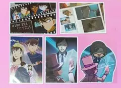 名探偵コナン セガ ラッキーくじ ステッカー ブロマイド 5点セット